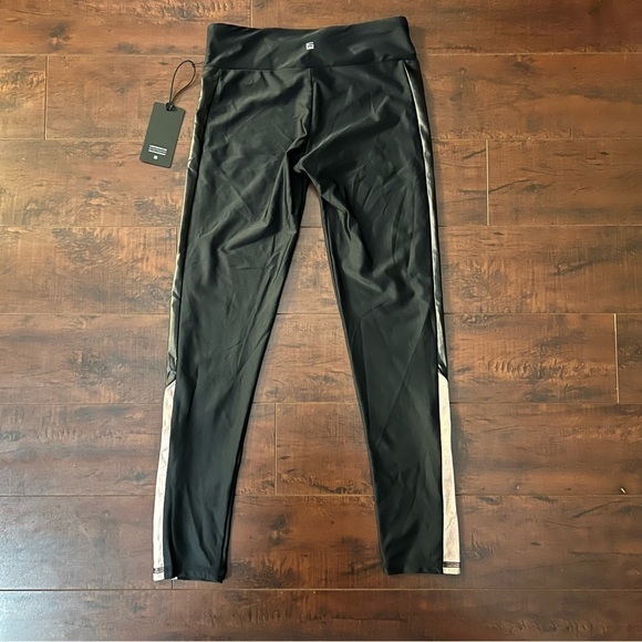 LANSTON SPORT Revolve Color Block Panel Leggings Black Size Small - Picture 3 of 11